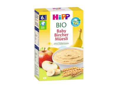 Ekologiški BIRCHERIO dribsniai HIPP (nuo 6 mėn.), 250 ml