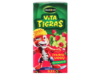 Įvairių uogų gėrimas ELMENHORSTER VITA, 0,2 l