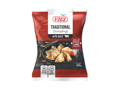 Šaldyti koldūnai VIČI su jautiena TRADITIONAL, 400 g