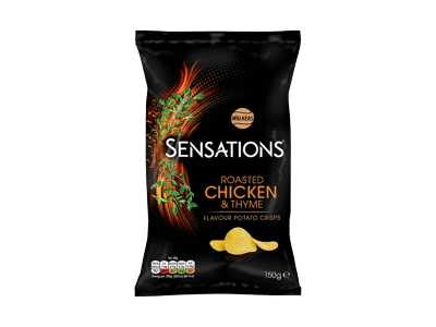 Traškučiai WALKERS, keptos vištienos ir čiobrelių sk., 150 g