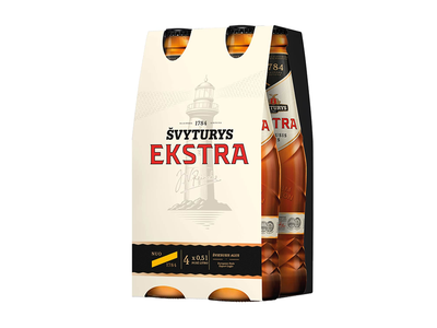 Alus ŠVYTURYS EKSTRA, 5,2 %, 6 X 0,5 l sk.