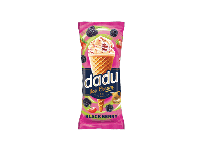 Ledai DADU su jogurtiniu glaistu ir gervuogų įdaru, 90 g