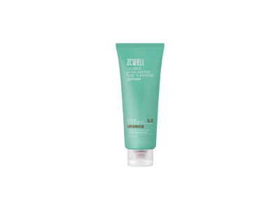 Odos pH balansuojantis ir poras valantis prausiklis su saldymedžiu ACWELL LICORICE PH BALANCING PORE CLEANSING GEL FOAM, 160 ml