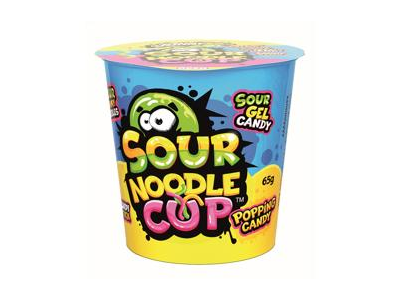 Saldainių rinkinys JOHNY BEE SOUR NOODLE CUP, 65 g