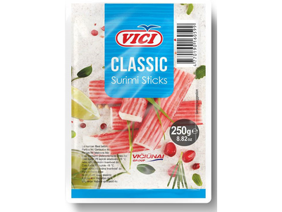 Šaldytos surimio lazdelės, 28%, VIČI, Classic, 250 g