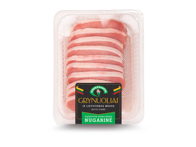 Kiaulienos nugarinė KREKENAVOS Grynuoliai, be kaulo, be odos, pjaustyta, 720 g