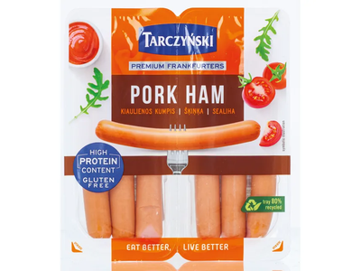 FRANKFURTO kiaulienos kumpio dešrelės TARCZYNSKI, II r., 220 g