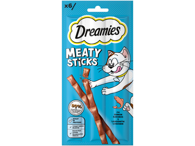 Kačių skan. DREAMIES STICKS, su laš. 6 x 5 g