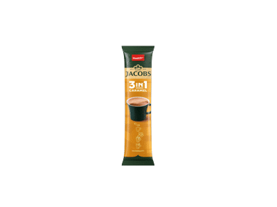 Tirpiosios kavos gėrimas JACOBS 3IN1 CARAMEL, 11.2 g