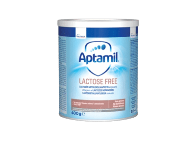 Pieno mišinys APTAMIL LACTOSE FREE, nuo gimimo, 400 g