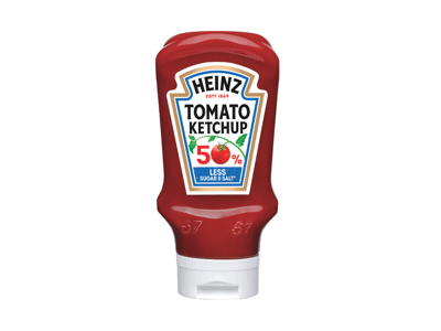Kečupas HEINZ (su 50 % mažiau cukraus ir druskos už įprastą), 435 g
