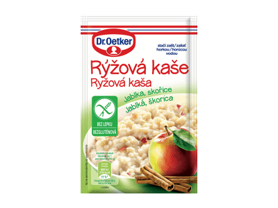 Ryžių košė DR.OETKER su obuoliais ir cinamonu, be glitimo, 52 g