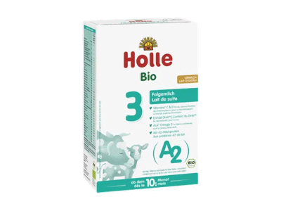 Ekologiškas pieno mišinys HOLLE A2 3 10+ mėn., 400 g
