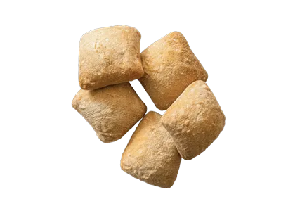 Maža tamsi itališko stiliaus duonelė „Ciabatta“