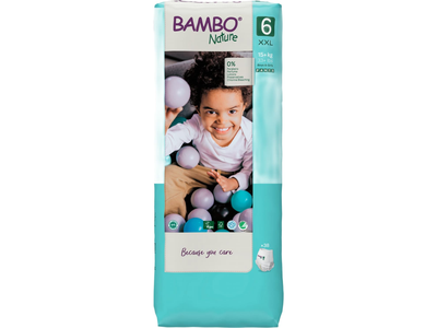 Sauskelnės BAMBO NATURE, 6 dydis, 38 vnt.