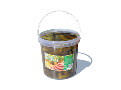 Agurkai, rauginti, kibirėlyje, 3 kg