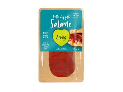 Veganiškas užkandis iš kviečių ir tofu SALAMI MILANO STYLE, 90 g