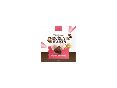 Belgian Chocolate Hearts Saldainiai 195 g