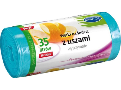 Šiukšlių maišai STELLA, lengvai užrišami, 35l, 30 vnt.