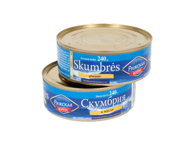 Skumbrės aliejuje, 240 g
