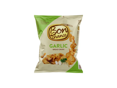Duonos traškučiai BON CHANCE su česnakais, 120 g