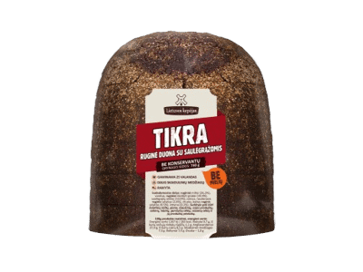 Tikra ruginė duona su saulėgrąžomis, 730 g