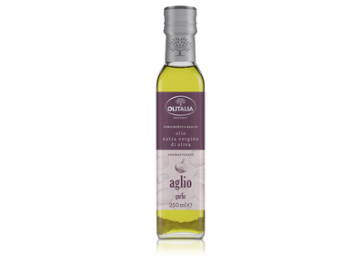 Alyvuogių aliejus OLITALIA, su česnakais, 250 ml