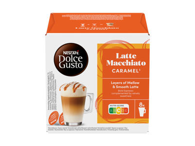 Kavos kapsulės NESCAFE DOLCE GUSTO CARAMEL LATTE MACCHIATO, 145.6 g