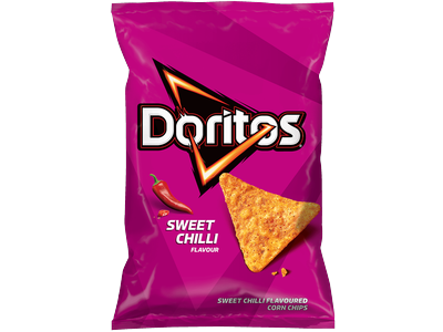 Kukurūzų traškučiai DORITOS, saldžių aitriųjų paprikų skonio, 90 g