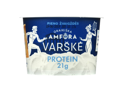 Varškė GRAIKIŠKA AMFORA PROTEIN, 0,9 %,200g