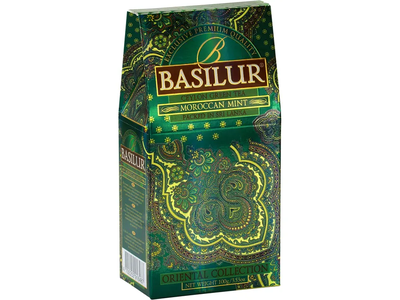 Žalioji arbata BASILUR ORIENTAL COLLECTION MOROCCAN MINT, 100 g