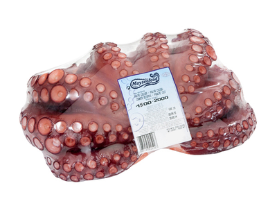 Šaldytas aštuonkojis, virtas, 10% glazūra, 1,5 - 2 kg