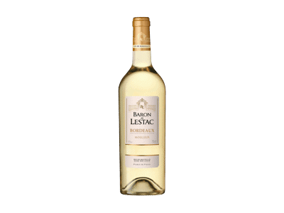 Baltasis sausas vynas BARON DE LESTAC BORDEAUX, 750 ml