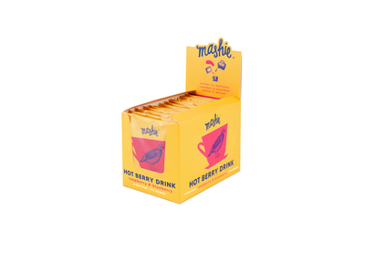 Uogų tyrė MASHIE Original, aviečių ir mėlynių, 15vnt.