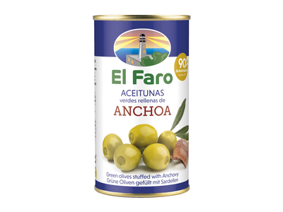 Žal. alyv. įd. ančiuv. EL FARO, 370 ml/ 150 g