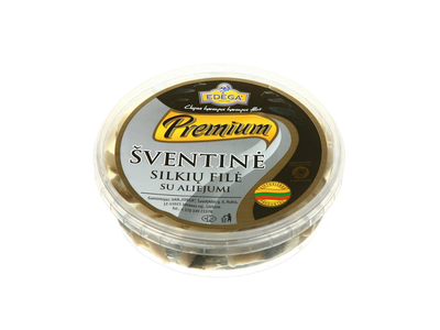 Silkių filė ŠVENTINĖ PREMIUM aliejuje, 220 g