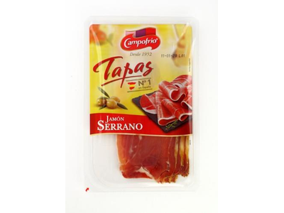 Vytintas kumpis CAMPOFRIO, Jamon serrano, pjaustytas, I r., 80g