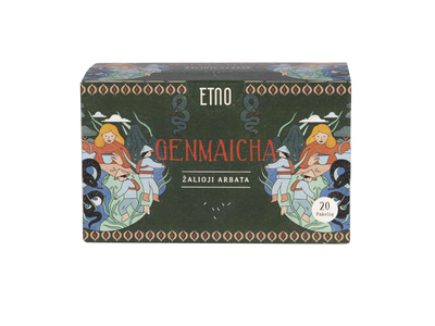 Žalioji arbata ETNO GENMAICHA, 20x2 g