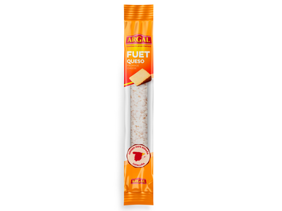 Ispaniška vytinta kiaulienos dešra ARGAL, FUET, su manchego sūriu, 150 gr.
