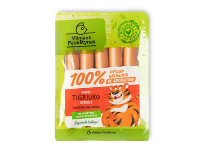 Virtos TIGRIUKO dešrelės be antibiotikų (a.r.), 250g