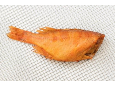 FS Karštai rūkytas didysis jūros ešerys, skrostas, be galvos, 350-550 g, kg