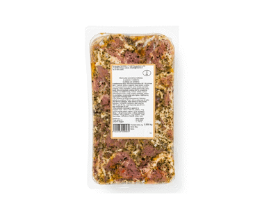 Marinuotas sprandinės šašlykas su pipirais ir žolelėmis, 1 kg