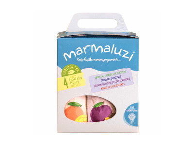 Eko. vaisinių tyrelių MARMALUZI rinkinys Nr. 1 (nuo 6 mėn.), 360 g