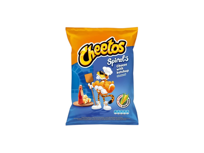 Kukurūzų užkandis CHEETOS SPIRALS, kečupo ir sūrio skonio, 145 g