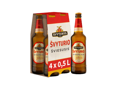 ŠVYTURIO šviesusis alus, 4 vnt., 2 l