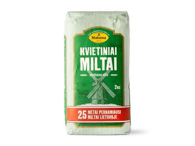 Aukščiausios rūšies kvietiniai miltai MALSENA, 2kg