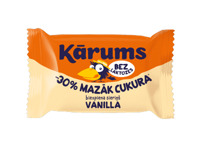 	Varškės sūrelis be laktozės KĀRUMS, vanilės skonio, 23,3 %, 40 g