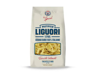 LIGUORI kietagrūdžiai itališki makaronai Tagliatelle a Nido, 500 g