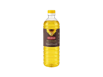 Nerafinuotas saulėgrąžų aliejus VILNIUS, 500 ml