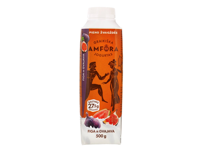 Jogurtas fig.gvaj. GRAIKIŠKA AMFORA,2,4%,500g